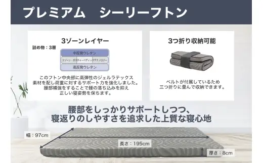 【 Sealy 】 シーリーフトン プレミアム （ シングル ） 