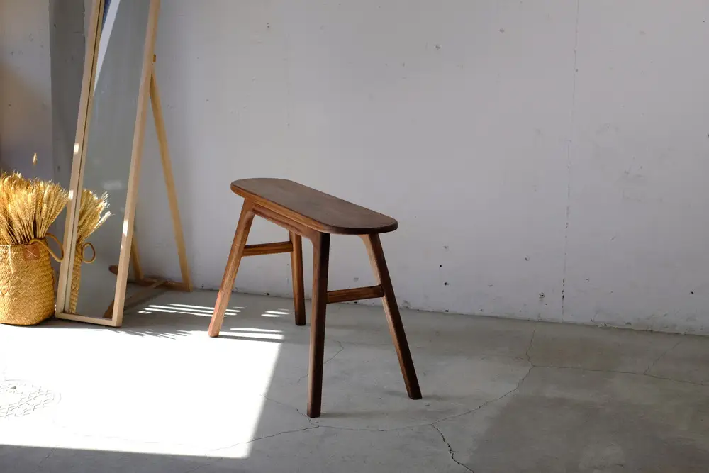 Aile bench un Volant（エールベンチ アン ヴォラント） | 木製 ブラック ウォールナット 手作り コンパクト 愛知県 幸田町 送料無料