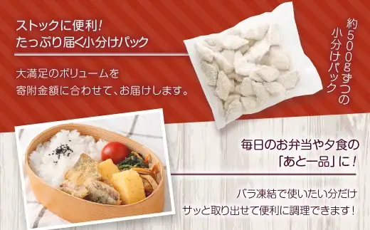 冷めてもサクサク 主婦考案 小さなアジフライ 約500g 冷凍 アジフライ 国産 あじ 真アジ 弁当 おかず AS-0149
