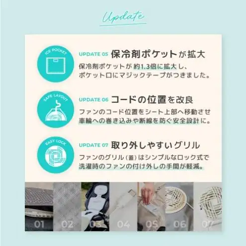【ふるなびWEEK】エアラブ5 ロリポップ ピスタチオ 送風機付きクールシート 暑さ対策 ベビーカー チャイルドシート バウンサー ひんやり 赤ちゃん 子ども サラサラ快適 豊島区 東京都