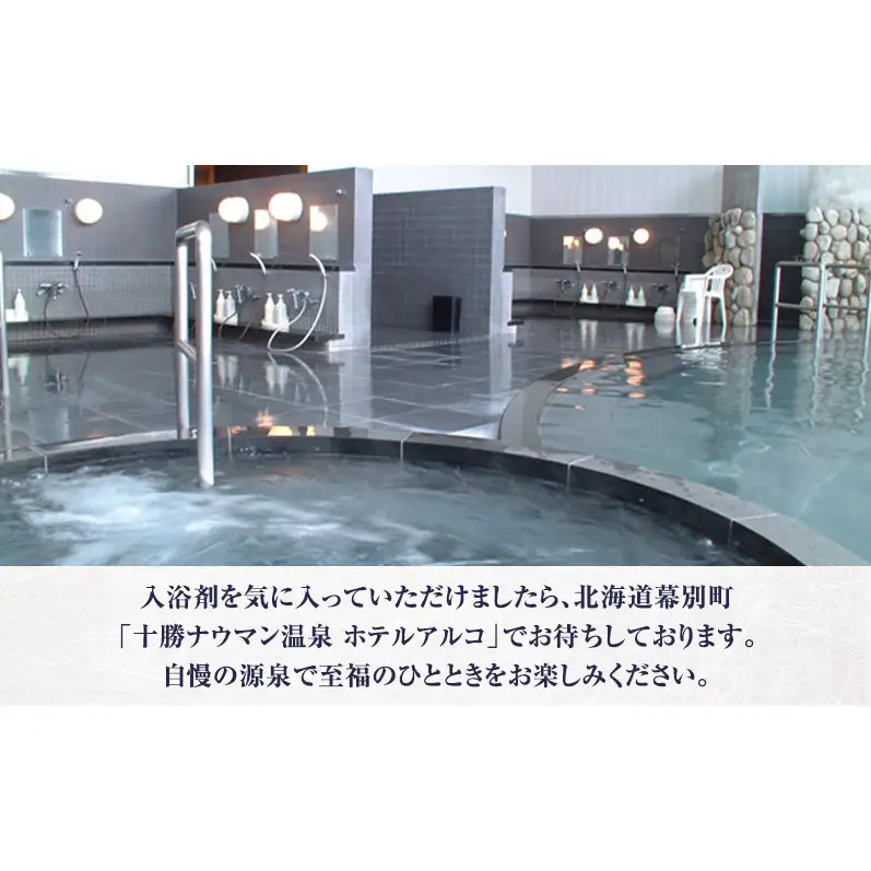 十勝ナウマン温泉 ホテルアルコ 入浴剤 約10回分  (250g×1袋) 無色・無香料で肌に優しい 美肌の湯【 温泉 ギフト 旅行 観光 道の駅忠類 北海道 幕別町 十勝 】