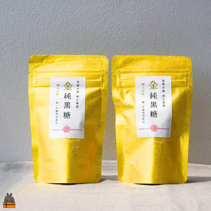無添加製法 金の純黒糖 60g×2袋 黒砂糖 黒糖 砂糖 徳之島 奄美