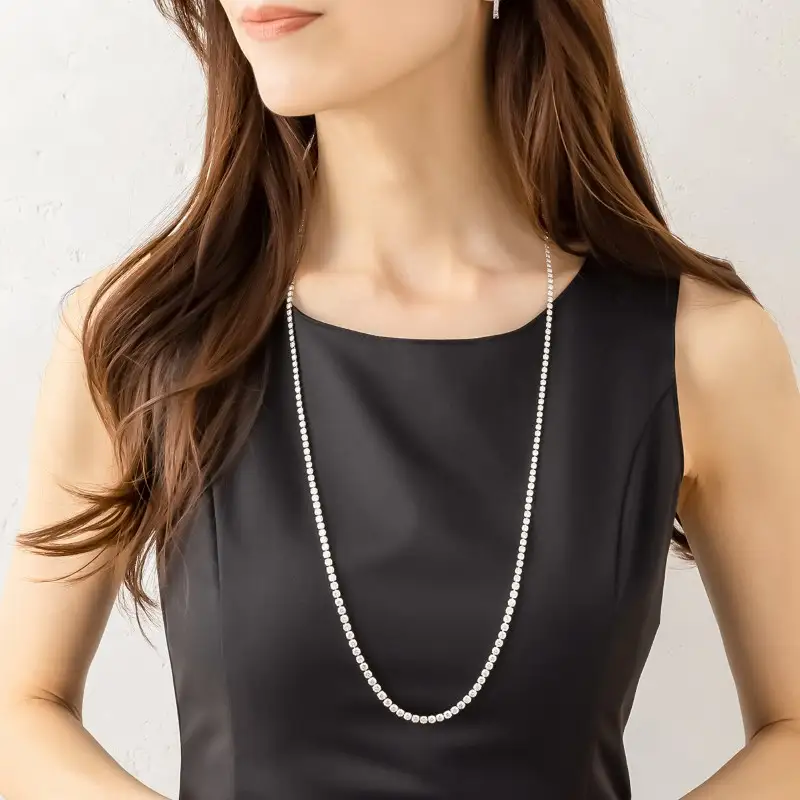 Deliciae テニスネックレス グラデーション PT850 ダイヤモンド【20.0ct】DTN-1-PT-2001
