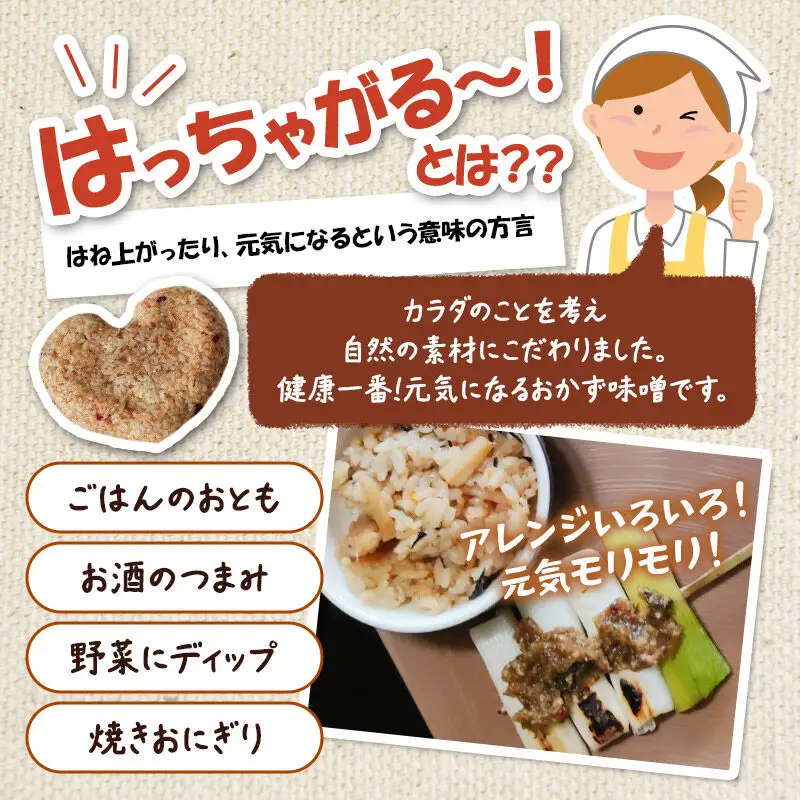 おかず味噌 はっちゃがる 70g×5個