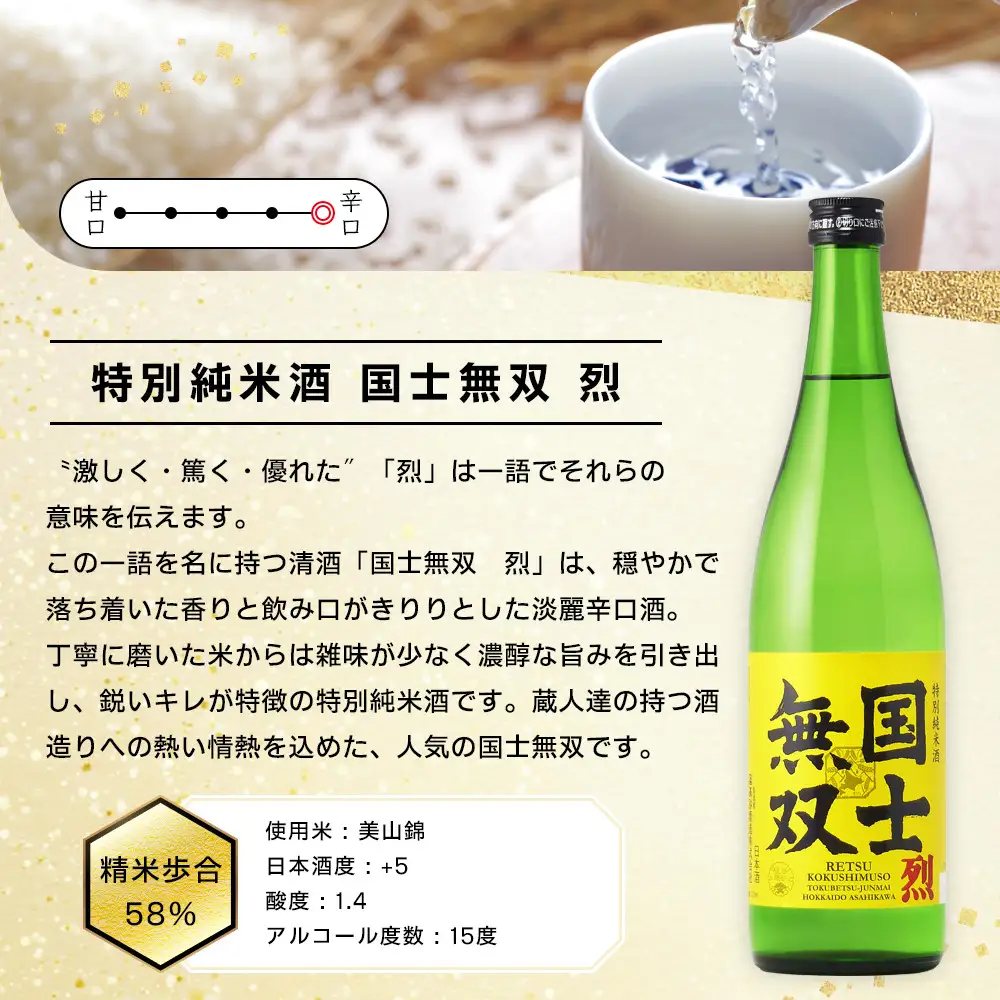 【ふるさと納税限定セット】　代表銘柄「国士無双」各720ml×３種飲み比べ 日本酒 日本酒_05885