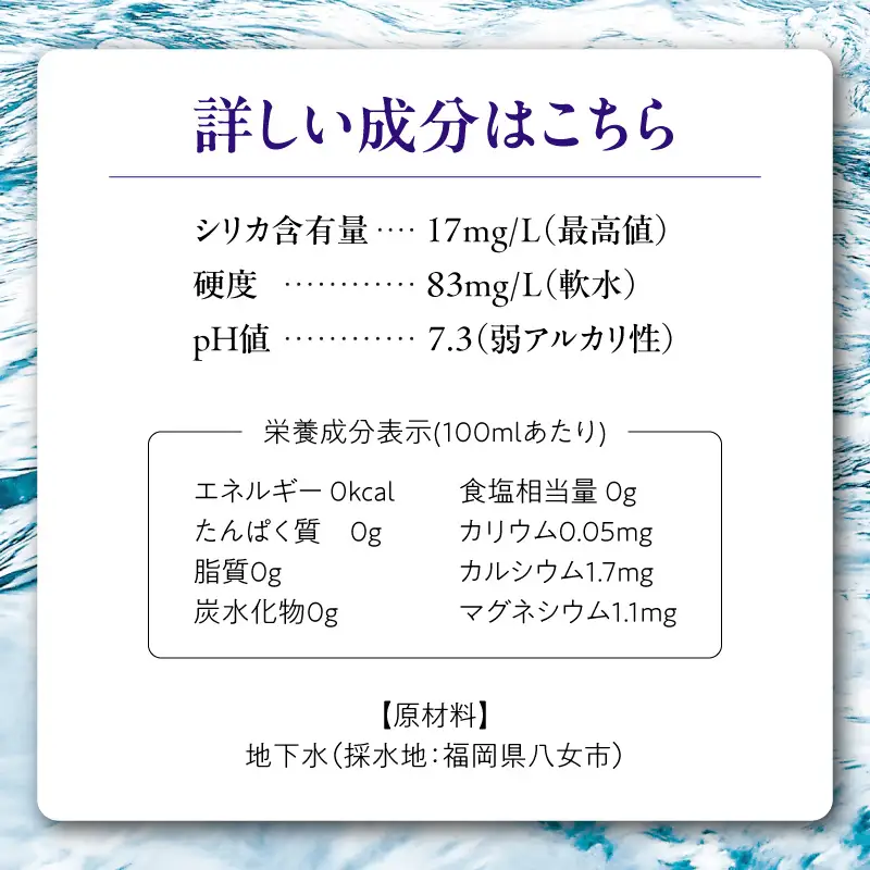 ネコ専用非加熱天然水 八女のしずく （2L×6本） 八女のしずく ねこ専用水 猫用天然水 ペット用天然水 超低カリウム 尿路結石配慮 軟水 pH 7.3 非加熱 猫の健康 水分補給 八女 016-038