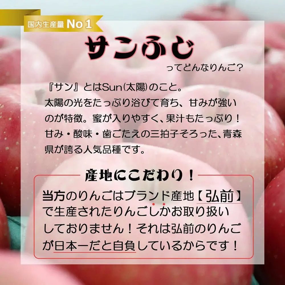 【26年12月発送】りんご サンふじ【家庭用】約5kg 青森県 弘前市