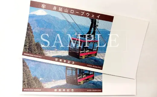 身延山 ロープウェイ 大人 往復 乗車券 2枚 ゴンドラ ロープウェー 利用券 乗車 乗り物 チケット 券 体験 観光 旅行 絶景 自然