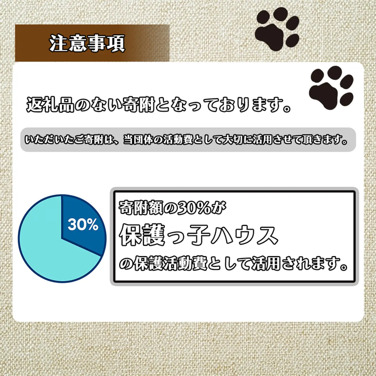 DQ-006_保護犬・保護猫支援！　30,000円コース（返礼品無し）