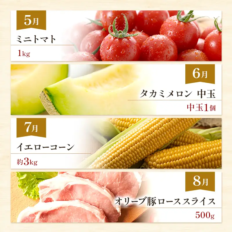 東かがわ市ちょこっと定期便(12回) みかん いちご 讃岐うどん アスパラ トマト メロン コーン 豚肉 シャインマスカット 卵 キウイ 黒毛和牛 香川