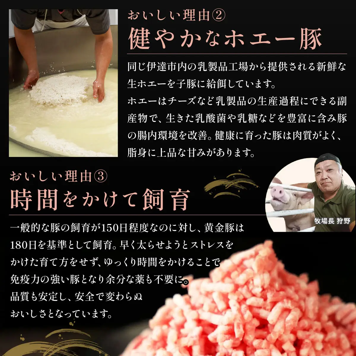 ＜10月発送＞＜黄金豚＞ブランドポーク 北海道 豚ひき肉 普通挽き 200g 10パック 計2kg | 伊達産 黄金豚 三元豚 ミンチ 挽肉 お肉 豚肉 小分け ハンバーグ 餃子 カレー 大矢 オオヤミート 冷凍 送料無料 55257039-2610