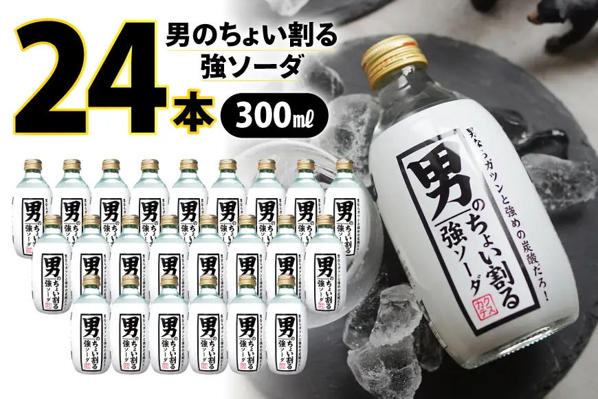 ソーダ 男のちょい割る強ソーダ 300ml × 24本