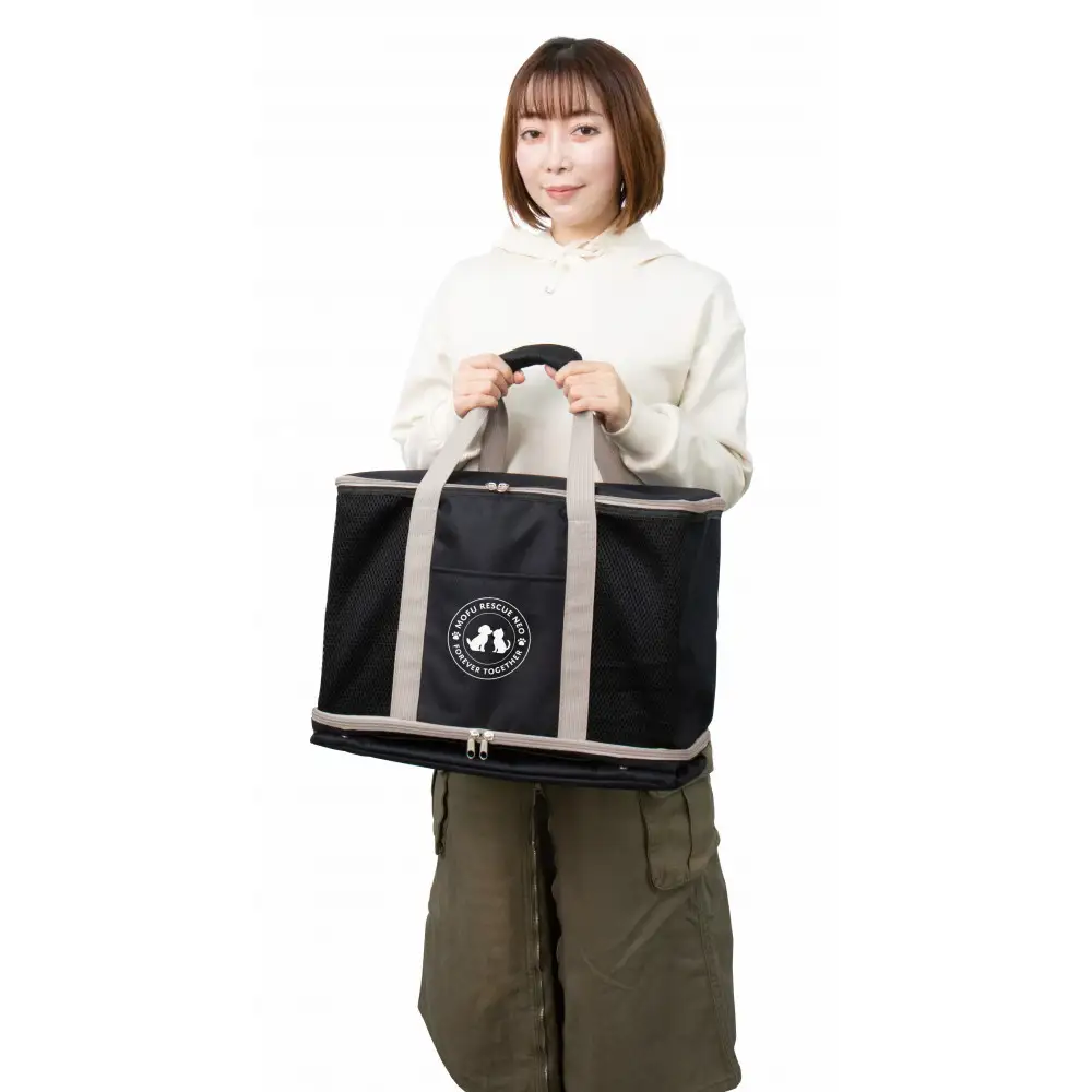 ペット用リュック（ベージュ）３ＷＡＹ使用