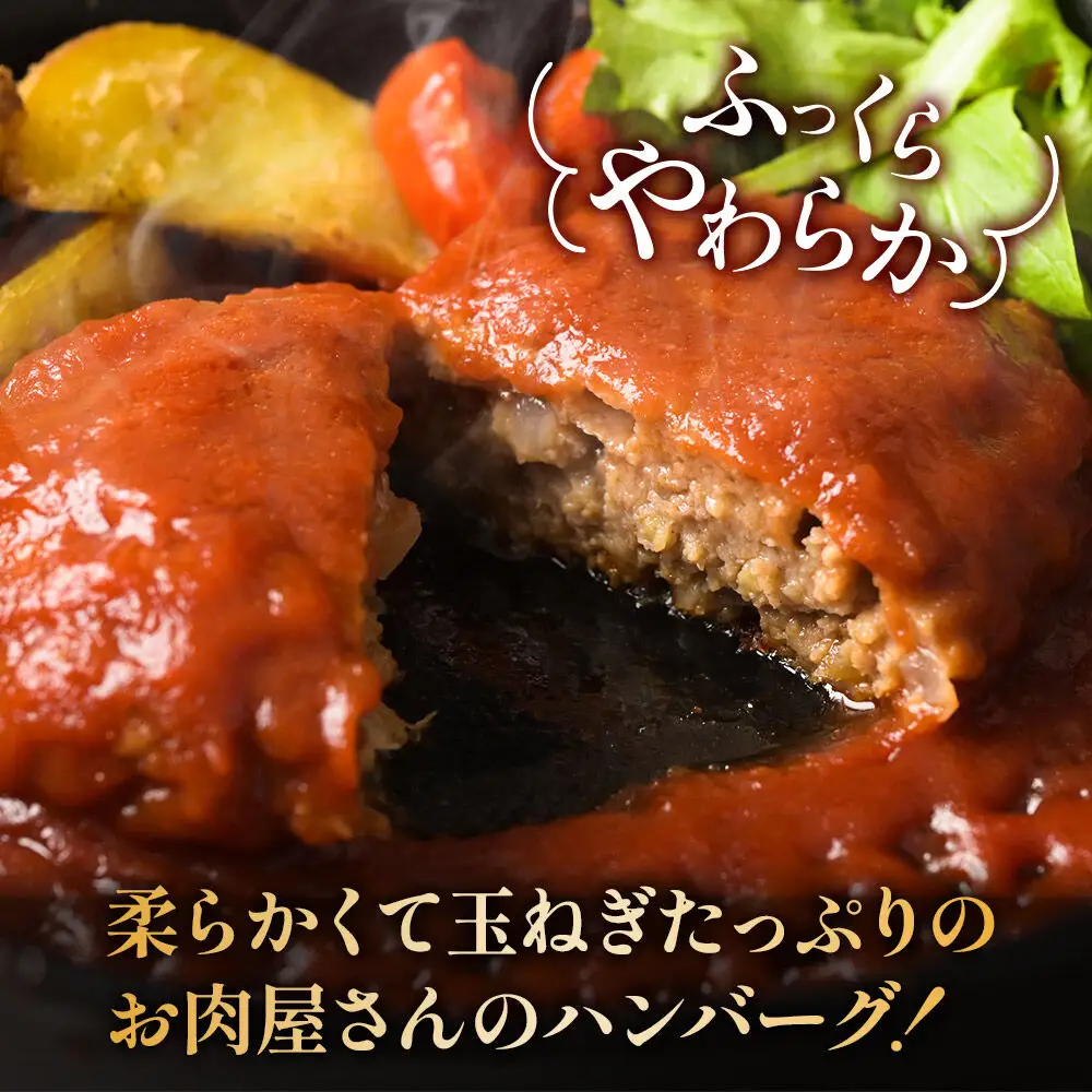 《定期便12ヶ月》お肉屋さんのやわらかトマトソースハンバーグ (150g×20個) ×12回