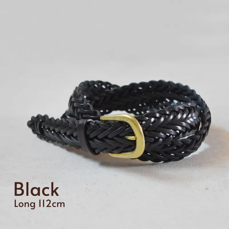Teha’amana Mesh Belt 30mm メッシュベルト ブラック ロングサイズ