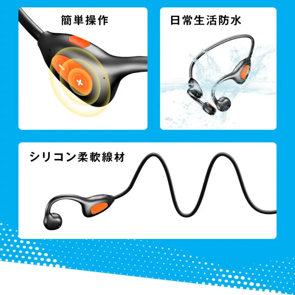 【ブラック】空気伝導ワイヤレスイヤホン Bluetooth6.1 軽量 28.3g 耳に優しい【耳を塞がない】 耳掛け式 HiFi 高音質 ENCノイズキャンセリング 防水防滴 最大16時間 周囲の音が聞こえる 快適装着 簡単操作 ハンズフリー通話 iOS/Android/Windows対応【PL保険加入済み製品・安心】