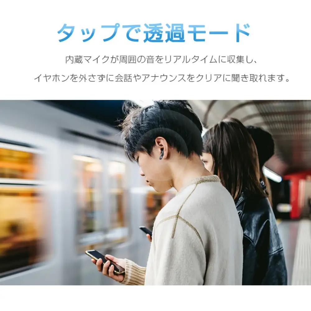 【ブラック】完全ワイヤレスイヤホン TWSイヤホン Bluetooth5.4 カナル型 フィット 音漏れ抑制 外音取り込み 透過モード 低遅延 Hi-Fi 高音質 マイク内蔵 ハンズフリー通話 ANC+ENCノイズキャンセリング クリア通話 防水 通勤 通学 プレゼント 送料無料 【PL保険加入済み安心】
