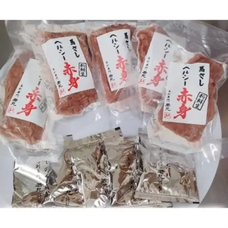 【毎月定期便】馬刺しヘルシー赤身500g 10人前★専用タレ5個付き 全2回【配送不可地域：離島】【4088595】