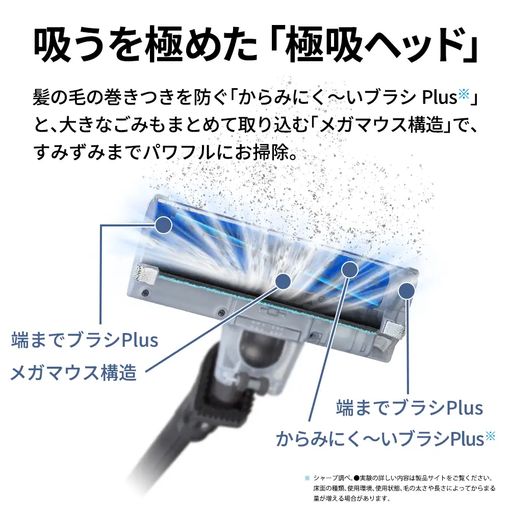 U133 SHARP コードレススティック 紙パック式掃除機 EC-KR70A-B(ブラック系)