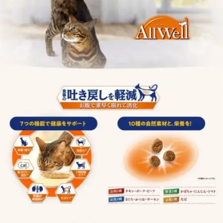 ユニ・チャーム AllWell 室内猫用 キャットフード チキン味 1.6kg×2袋【1751667】