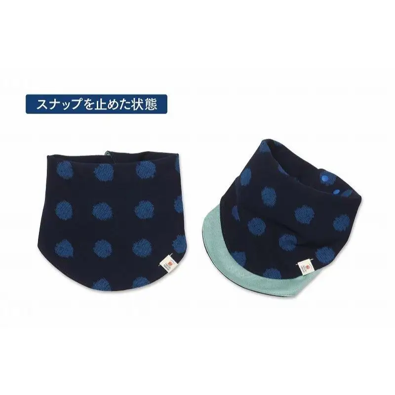 伝統工芸品“絣”を使った【スタイチーフ】《福岡市製造　by　TAKUMI Collection》【大玉ブルー】 タクミコレクション 匠コレクション TAKUMI Collection