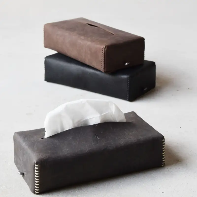 Teha’amana GIFT SLIPPER SMOKE ＆ TISSUE CASE スリッパ＆ティッシュカバー ギフトセット グレー Lサイズ