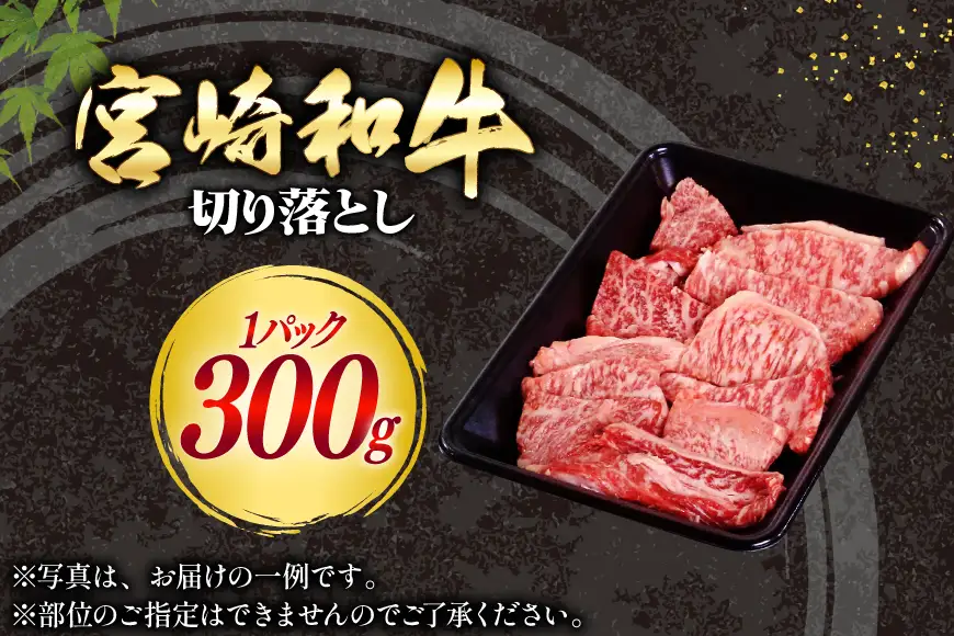 牛肉 宮崎和牛 切り落とし 焼肉 300g