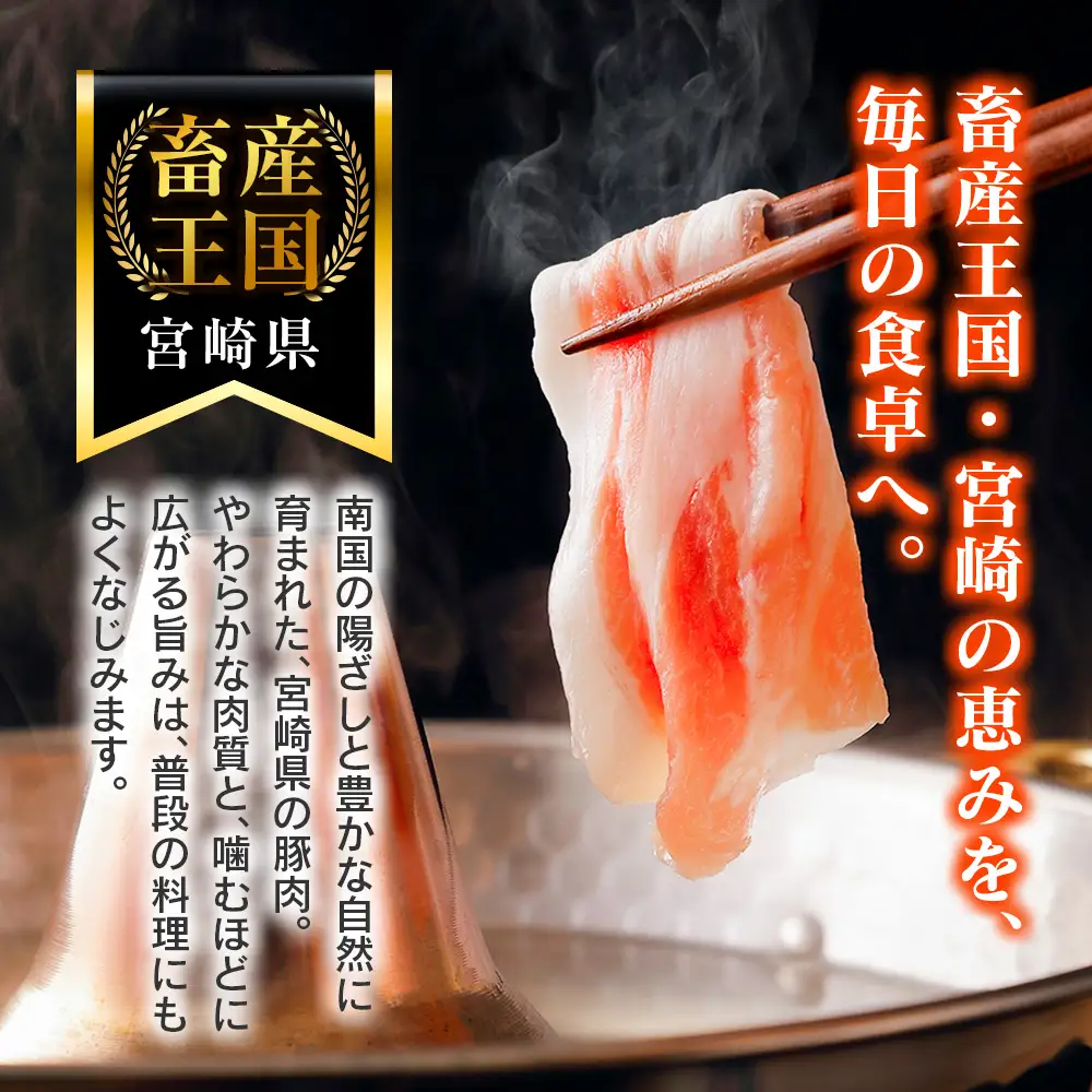 14営業日以内出荷 宮崎県産 豚肉 バラエティセット 計3.5kg 食べ比べ B711