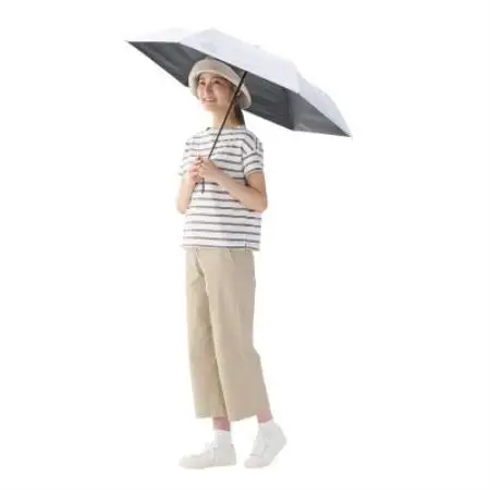 ソーラーブロック日傘・オートコンパクト　M(晴雨兼用) 通勤でも使えるアウトドア日傘81336747【1754267】