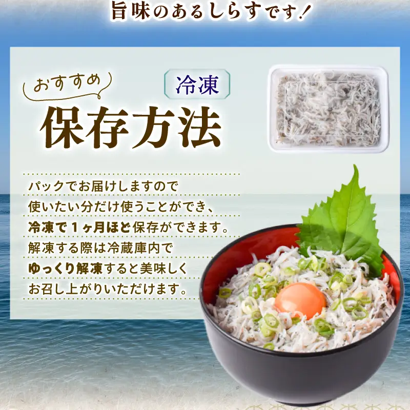 【3回定期便】 しらす 訳あり 計 1.8kg【しらす】