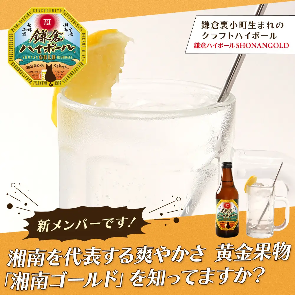 鎌倉ハイボール GINGER ３本　SHONANGOLD ３本