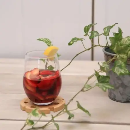 【家カフェに】チーズのコースター＆スプーン置き・ブナ(ビーチ) 計1枚【1729593】