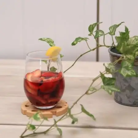 【家カフェに】チーズのコースター＆スプーン置き・ケヤキ 計1枚【1729594】