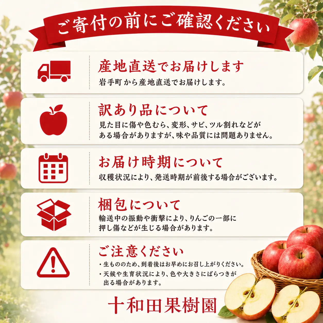 りんご 訳あり サンふじ 約5kg 令和8年産 先行予約