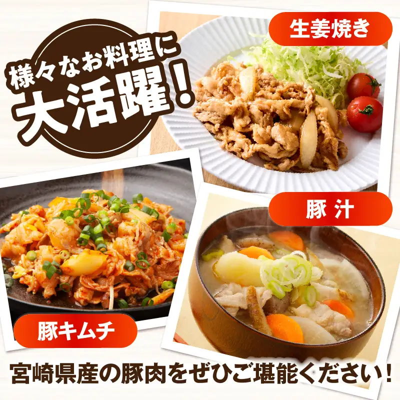 【訳あり】宮崎県産豚肉切り落とし 4kg_kn126-001-040