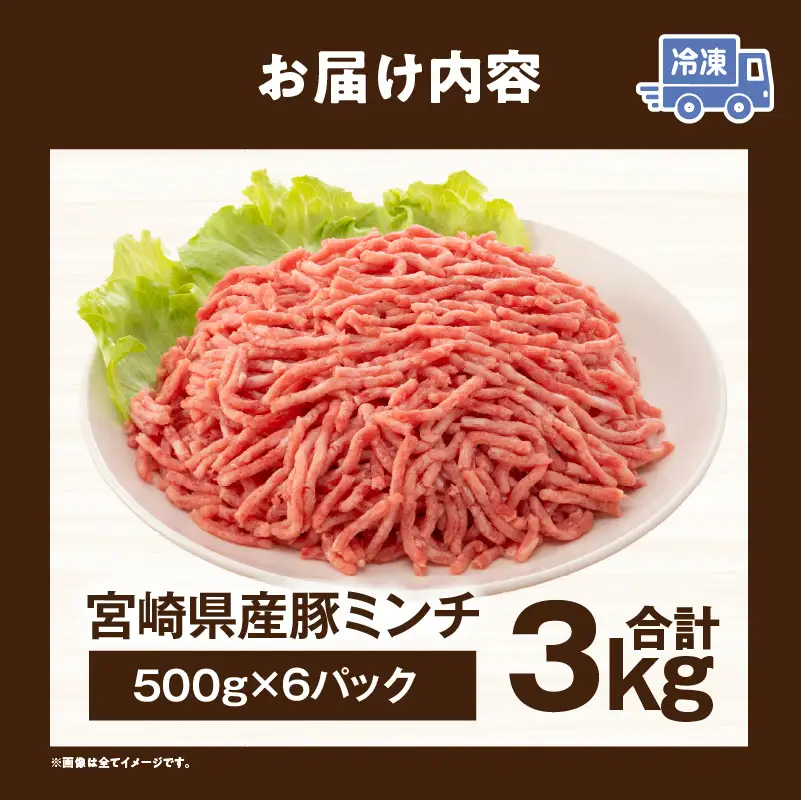 宮崎県産豚ミンチ 3kg_kn126-002-030