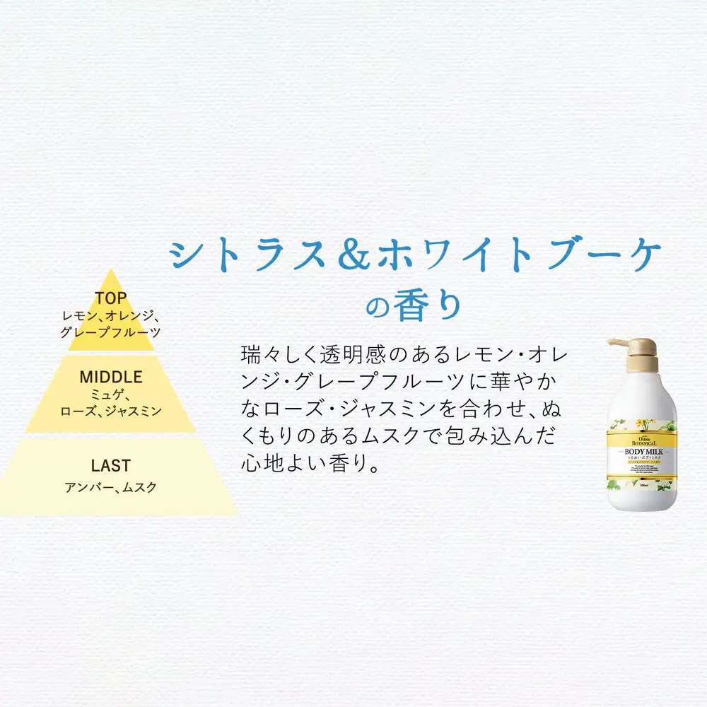 Diane ダイアン ボタニカル ボディミルク 【シトラス＆ホワイトブーケの香り】 （詰替） 400ml×1個