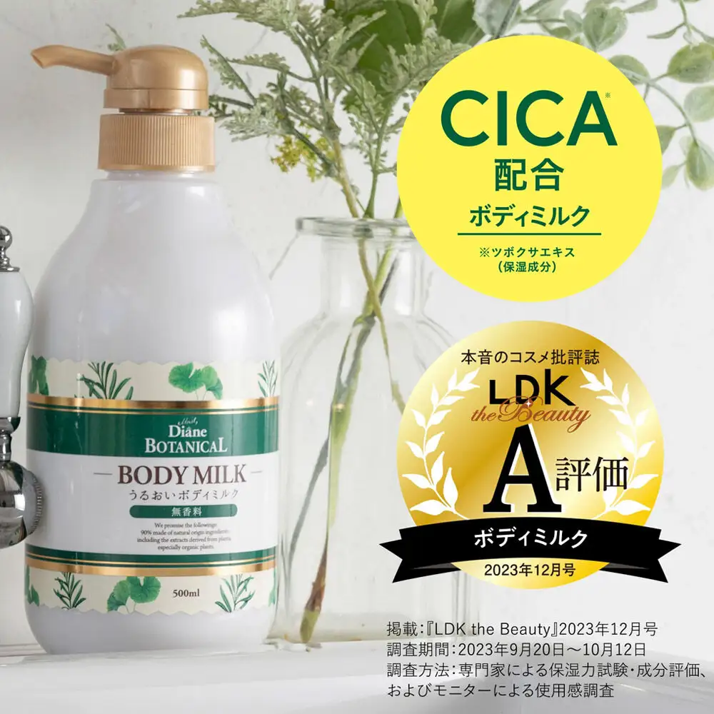 Diane ダイアン ボタニカル ボディミルク 【無香料】 （詰替） 400ml×1個