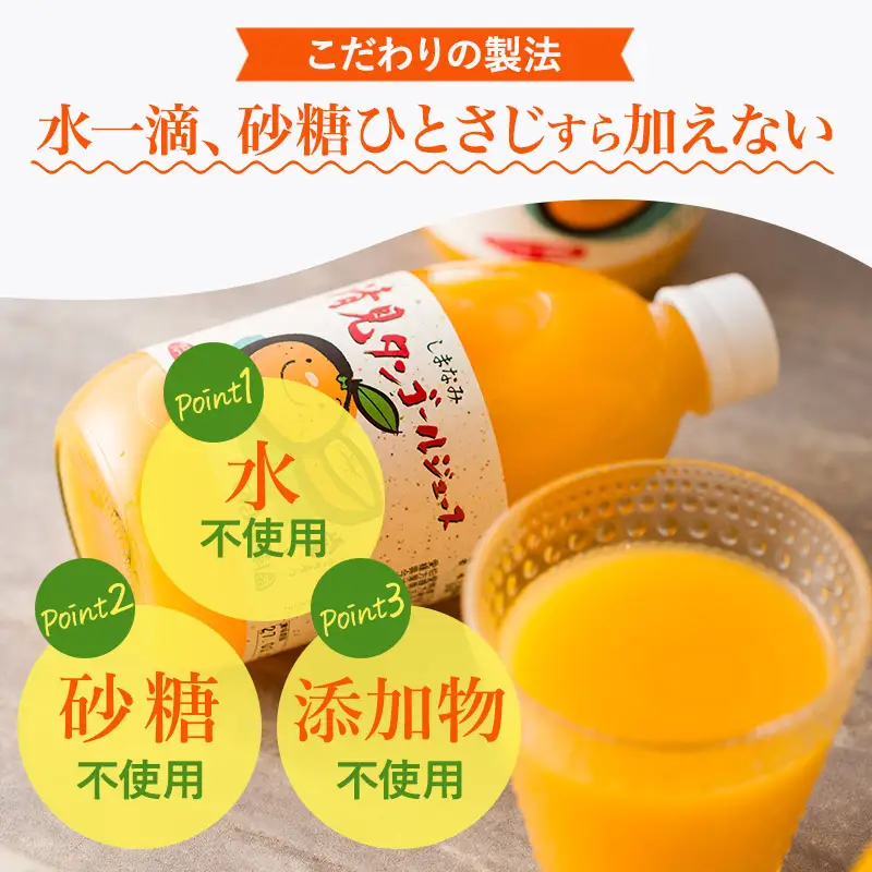 のま果樹園の しまなみ清見タンゴールジュース （500ml／12本）