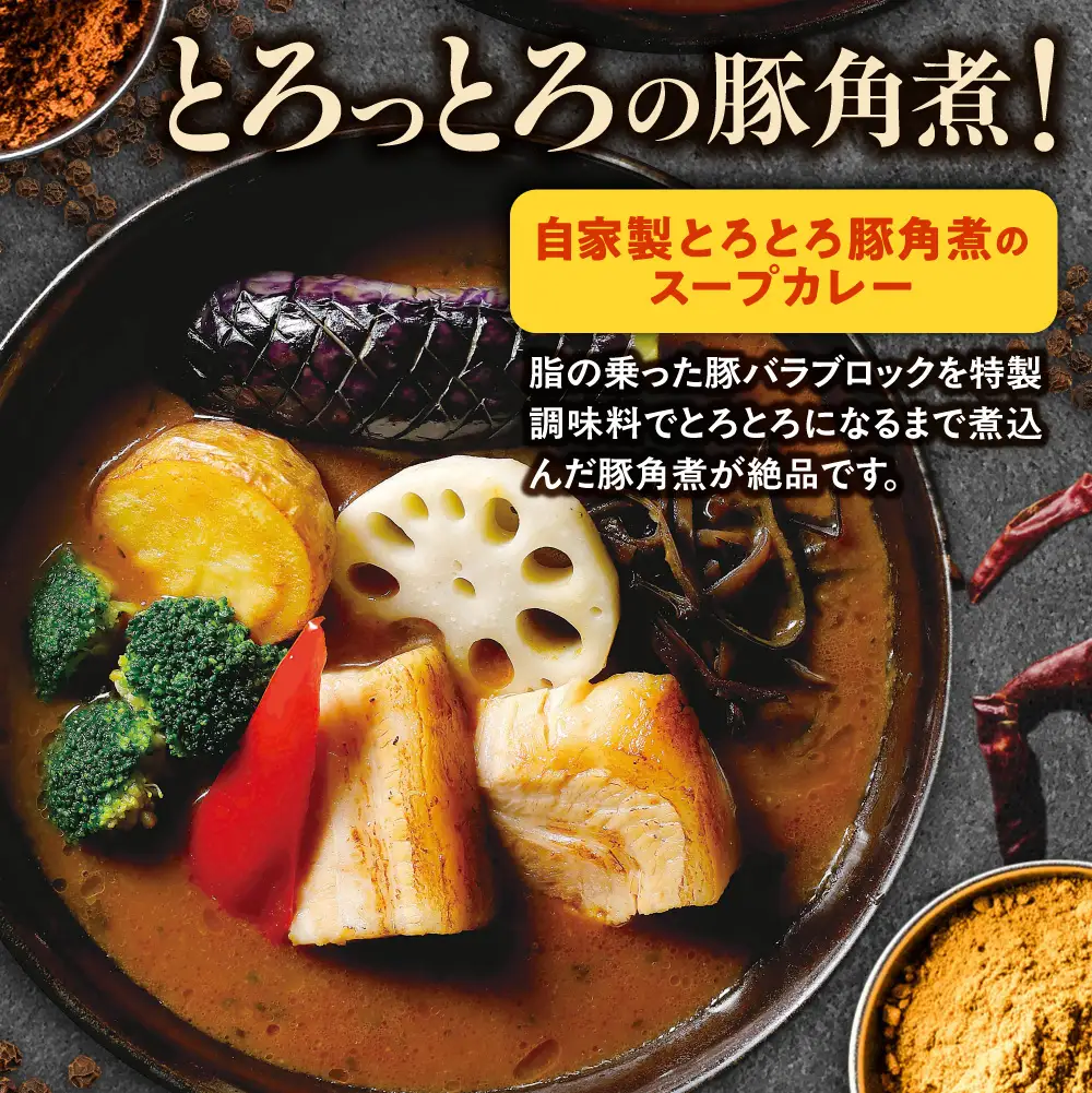 家GARAKU 自家製とろとろ豚角煮のスープカレー | スープカレー GARAKU 札幌スープカレー カレー 北海道 札幌市