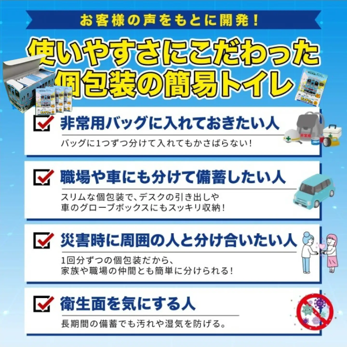 非常用携帯トイレ 25回分 【江ノ電トレインBOX】 非常用トイレ 防災グッズ 防災備蓄 岐阜市 / エスイーアイ[ANDV017]