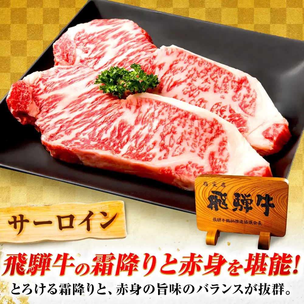 【3回定期便】飛騨牛 A5等級 サーロインステーキ 1枚 牛肉 肉 お肉 ステーキ 岐阜市 / 肉の松久[ANIP063]