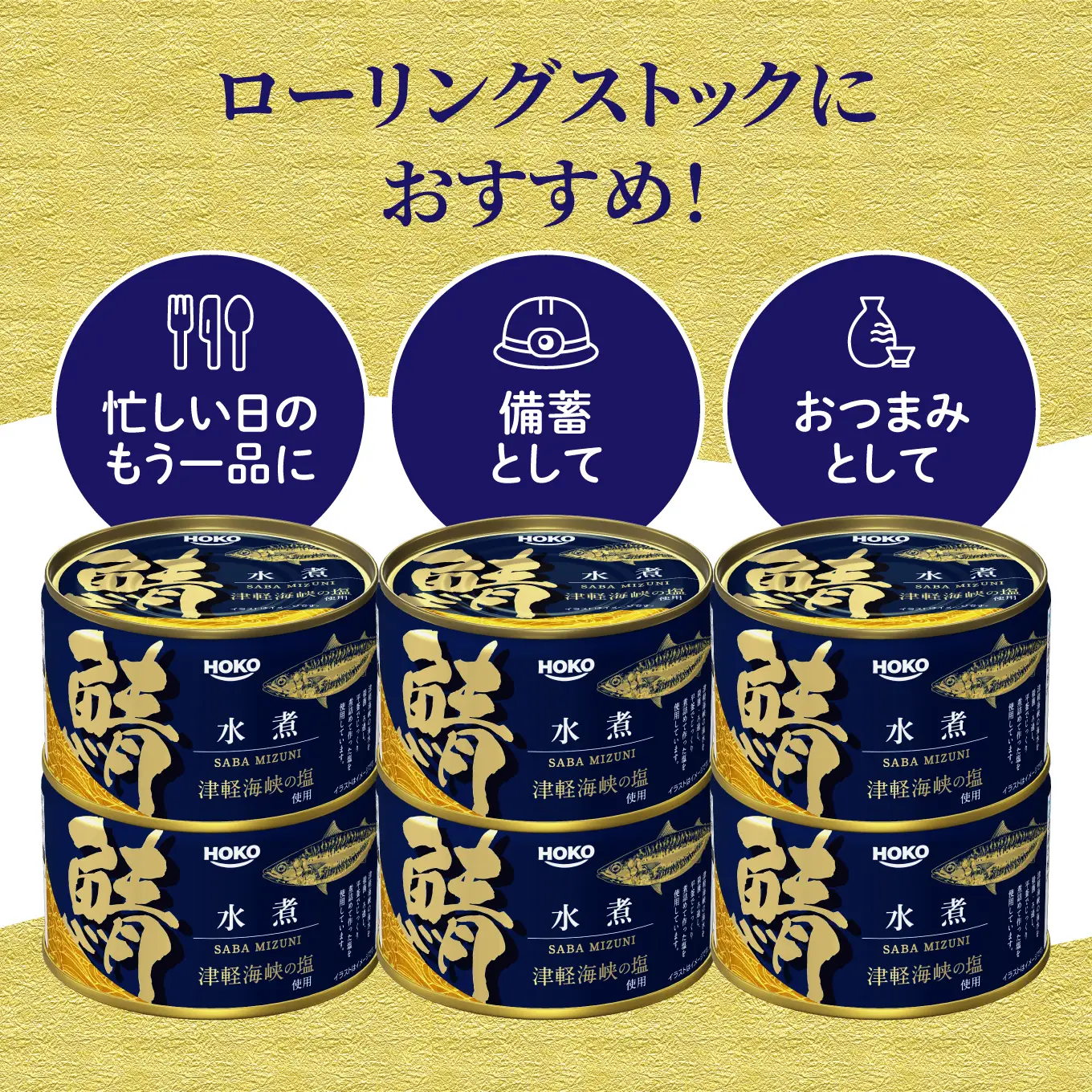 HOKO 鯖水煮 津軽海峡の塩使用 ＜12缶＞ 1缶200g 国産さば 宝幸 おかず おつまみ 缶詰 非常食 保存食 長期保存 青森県 八戸市