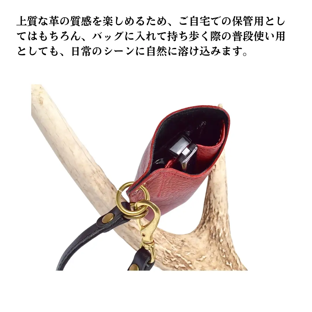信州鹿革 ： メガネケース DGC-200 （グレー） | レザーケース サングラス 眼鏡 メガネ レザー 革製品 千曲市 長野県産 信州