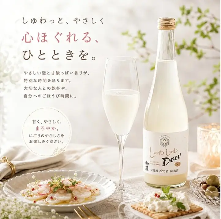 SZ0406　初孫 発泡性にごり純米酒 しゅわしゅわDew　500ml×1本