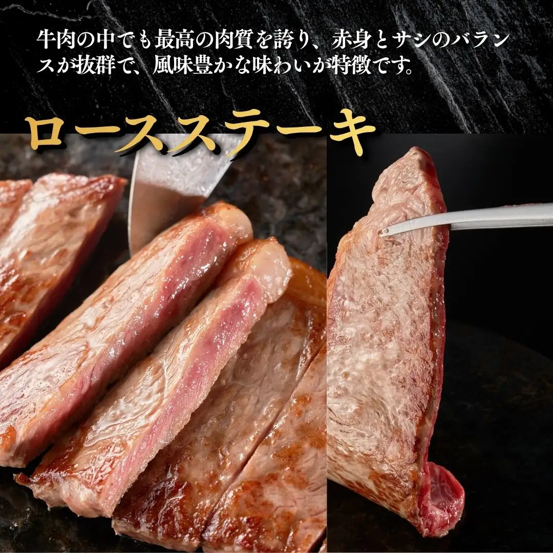 新潟 越後牛 3種  計700g 三国 | 冷凍 バラ肉 ロースステーキ ローススライス 新潟県 小千谷市
