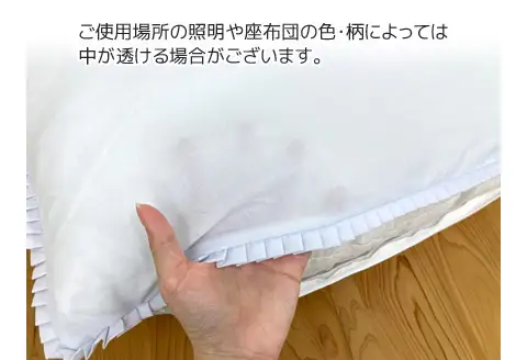座布団カバー 白 10枚組 55×59㎝ 銘仙判_【G0811】