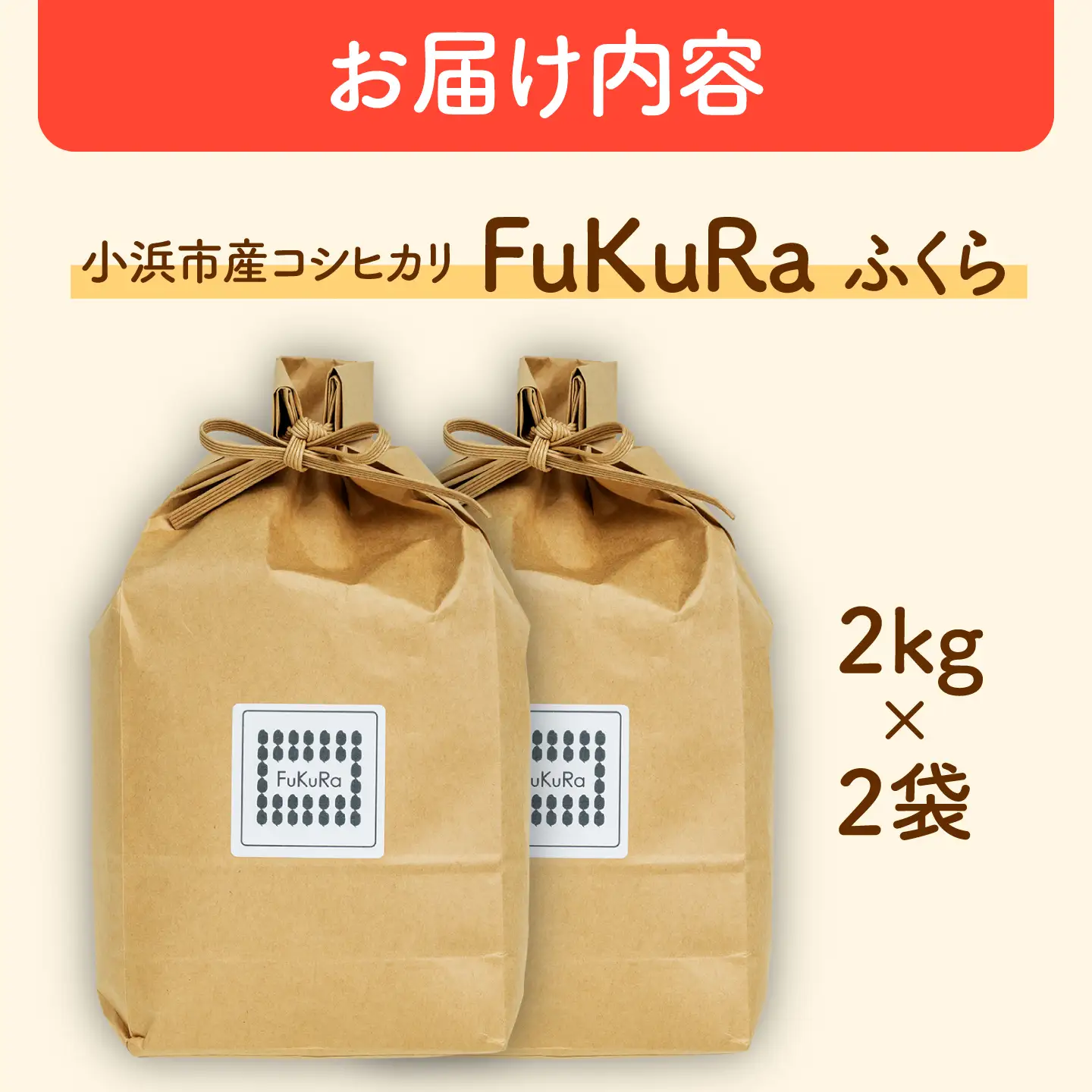 福井県産 こしひかり 『FukuRa』（ふっくら） 2kg×2袋 合計4.0kg[BFAV019]