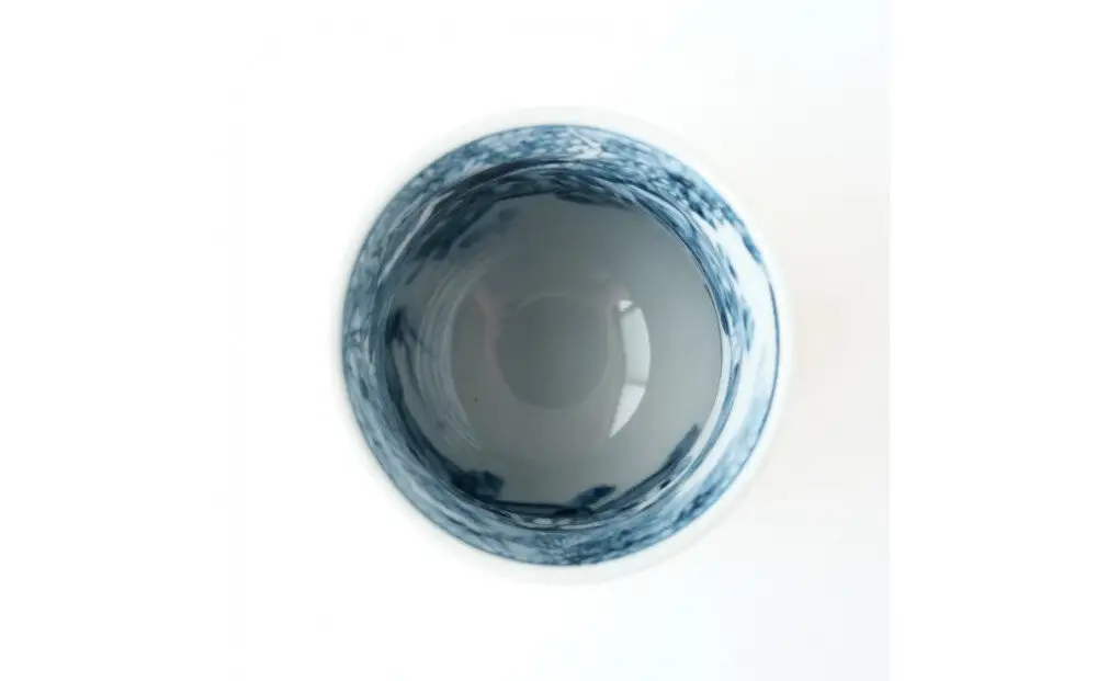 【たち吉】山水角幾何文湯呑（黄）京都 湯呑 陶芸品 人気 おすすめ