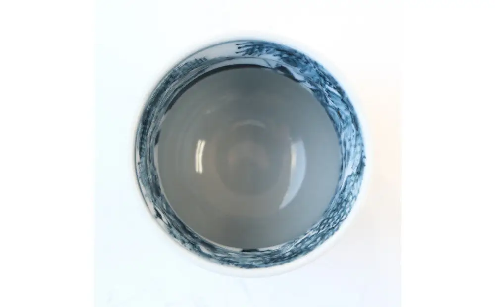 【たち吉】山水角幾何文湯呑（朱）京都 湯呑 陶芸品 人気 おすすめ